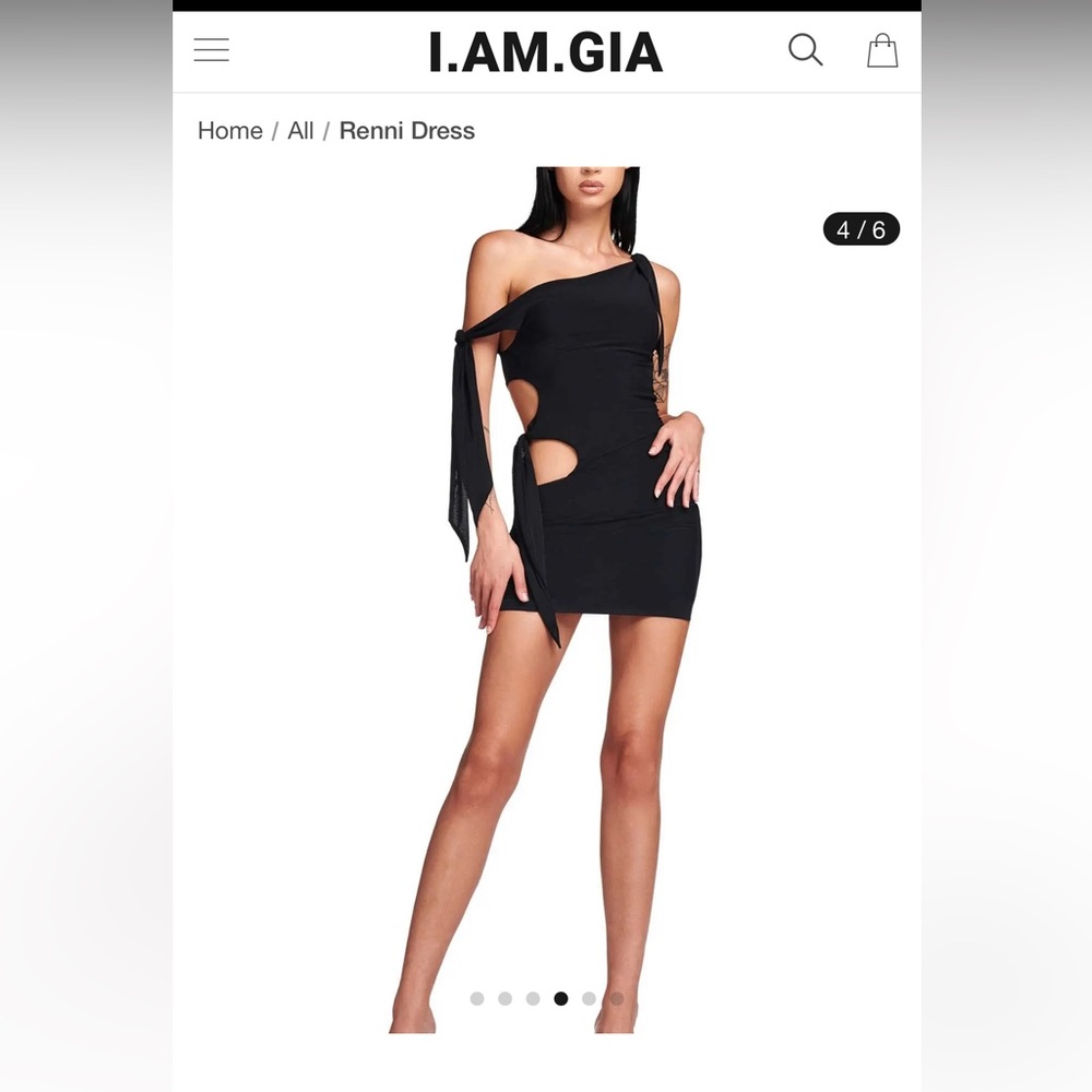 I.AM.GIA Black Mini Dress